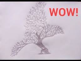 Bird On Tree Drawing How To Draw A Creative Tree Bird Drawing Lesson Step By Step Art For Kids In 2020 Simple Bird Drawing Bird Drawings Easy Drawings