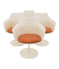 A community for enthusiasts of mid century modern design. Eero Saarinen Mid Century Modern Tulip Captains Dining Chairs Set Of 4