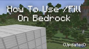 This generator is a fun tool that is intended to help minecraft players learn the basics of the /fill command and does not offer every option possible in the game. How To Use Minecraft Fill Command In Minecraft Bedrock Command Tutorial Updated Youtube