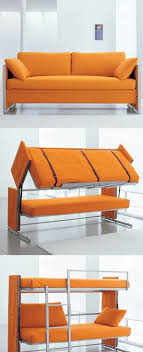Doc transforms from sofa to bunk beds with one swift motion | 6sqft. Double Decker Sofa So That Everyone Can Watch Tv At Once It Also May Save Your Life Sofa Bed Furniture Sofa Bed Bunk Bed Furniture
