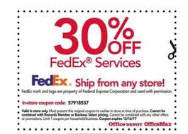 Office Depot Max B M 30 Off Fedex Shipping With Coupon Valid 12 10 16 Phatwallet