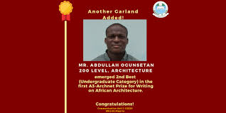 More images for unilag » Unilag Student Wins Second Position In Architecture Writing Contest University Of Lagos