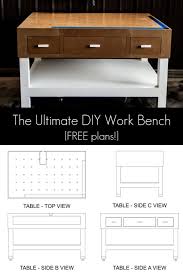 All the 2x4 components (legs, shelf brackets, and. Garage Workbench Plans Love Create Celebrate