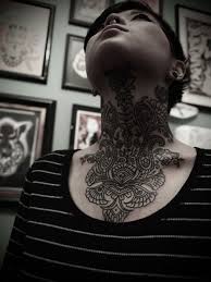 Pin By Victoria Padilla On Wolves Saffron Getty And Jane Signe The Maid Front Neck Tattoo Tattoos Neck Tattoo