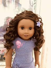 To curl her hair, you will separate the hair into sections. American Girl Doll Truly Me Just Like You Dark Skin Curly Hair Brown Eyes New 1922369296