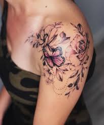 125 Impressive And Attractive Shoulder Tattoos For Women Page 2 Of 32 Shoulder Tattoos For Women Floral Tattoo Shoulder Small Shoulder Tattoos