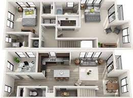 Charles Two Bedroom With Den Study Apartment Layout House Floor Design Sims House Plans