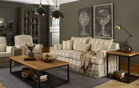Hussen Sofa Chelsea Natural Stripe Leinen Coastal Homes Landhaus Sofa Landhaus Mobel Wohnzimmer Design