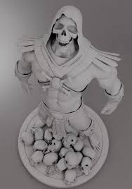Skeletor 3d Art Skeletor Caricature Making A Model