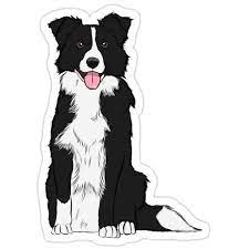 Border Collie Sticker By Rmcbuckeye Cute Wolf Drawings Dog Illustration Art Dog Illustration