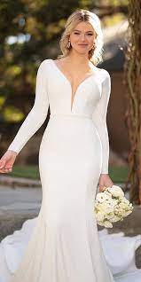 2020 Wedding Dress Long Sleeve Casual Wedding Attire For Guests Black Casual Wedding Attire Summer Bridesmaid Dresses Wedding Dress Long Sleeve
