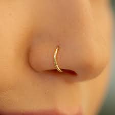 Maybe you would like to learn more about one of these? Amazon Com Gold Nose Ring 22g Nose Hoop Piercing Tiny Nose Rings Small Nose Hoop Endless Hoop Handmade