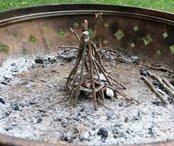 This is an example of how to build a teepee fire. Teepee Fire Lay How To Build The Easiest Fire For Beginners Burly Beaver