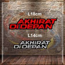 Περι akhirat di depan official. Akhirat Di Depan Diecut Vinyl Sticker Shopee Singapore