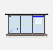 Leskur City 90 Cantilever 4200 x 1030 (3 felt) | Norfax