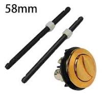Gold toilet tank button dual flush toilet button 48mm/58mm toilet flush button