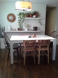 Skogsta Chairs And Parsons Dining Room Table Dining Home Kitchens Kitchen Design