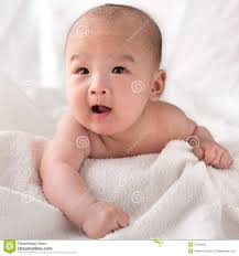 It is important to keep babies safe and cozy, especially during their first few months, and that's tricky to do during bathtime. 3 Month Old Asian Baby Boy After Bath Stock Image Image Of Happy Look 27004183