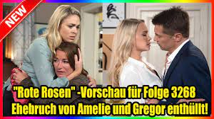 Unerwartete wendung bei 'rote rosen'. Rote Rosen Vorschau Fur Folge 3268 Ehebruch Von Amelie Und Gregor Enthullt Youtube