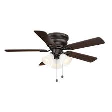 They are designed for small areas or rooms with ceilings that are between 7 1/2 feet and 8 feet high. Flush Mount Ceiling Fans Lighting The Home Depot