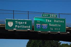 Oregon Interstate 205 Interstate 84 And Interstate 5 Highway Signs Oregon Usa Interstate
