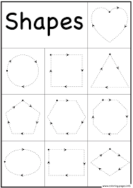 These alphabet coloring sheets will help little ones identify uppercase and lowercase versions of each letter. 4 Year Old Worksheets Printable Shapes Tracing Coloring Pages Printable