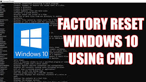 Windows 10 reset this pc feature resets itself to its factory default state. Factory Reset Any Windows 10 Computer Using Command Prompt