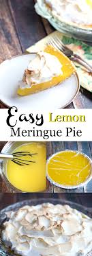 This Easy Lemon Meringue Pie Recipe Is Super Refreshing And Loaded With Rich Lemon Flavor On A Slight Lemon Meringue Pie Easy Meringue Pie Recipes Meringue Pie