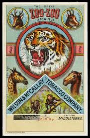 Wilson Mccallay Tobacco Company Zoo Zoo Sheaff Ephemera Vintage Circus Posters Matchbook Art Retro Vector