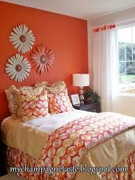 Coral Bedroom Wall Decor Orange Bedroom Walls Bedroom Orange Orange Bedroom Decor