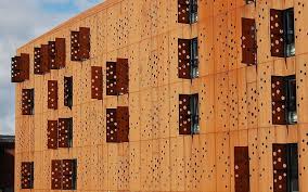 performers house steel architecture corten steel facade architecture