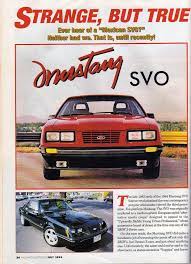 Mustang Svo De Mexico 1 Mustang Svo Mustang Ford Mustang History