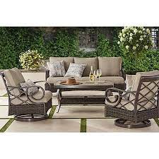 Member S Mark Landon 4 Piece Seating Set Sam S Club Backyard Furniture Teak Patio Furniture Outdoor Furniture Sets