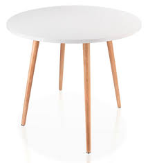 Coffee Table White Round Top Kitchen Dining Table With 4 Wood Legs Tea Table Ebay Dining Table In Kitchen Coffee Table White White Small Table