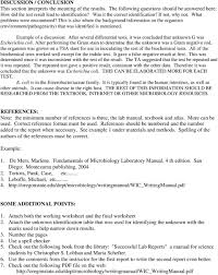 Report all spills and broken glassware to the instructor and carry out instructions for cleanup. How To Write An Unknown Lab Report In Microbiology Pdf Free Download