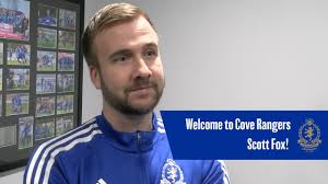 Welcome to Cove Rangers, Scott Fox!