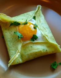 Mighty Olive Savory Herb Crepes With Spinach Gruyere And Olive Oil Fried Egg Spiegelei Kochen Crepes
