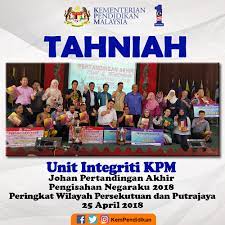Dokumen standard kurikulum dan pentaksiran. Moe Tahniah Unit Integriti Kpm Johan Pertandingan Akhir Pengisahan Negaraku 2018 Peringkat Wilayah Persekutuan Dan Putrajaya