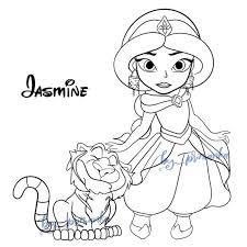 Svg Png Baby Jasmine With Tiger Aladdin Characters Coloring Etsy In 2020 Manga Coloring Book Disney Princess Coloring Pages Disney Princess Colors