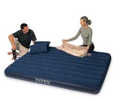 Intex Classic Downy Airbed Set With 2 Pillows And Double Quick Hand Pump Review The Sleep Judge Air Bed Air Mattress Air Mattress Camping
