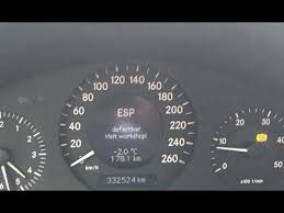 Esp Abs Bas Defective Visit Workshop Mercedes Benz W211 Youtube