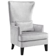 Jacinto Velvet Wingback Chair 440 Wayfair Com High Back Accent Chairs Tall Chairs Accent Chairs