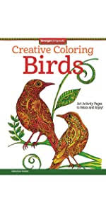 40 top bird coloring pages. Amazon Com Creative Coloring Birds Art Activity Pages To Relax And Enjoy Design Originals 30 Designs With Owls Songbirds Peacocks And More On Extra Thick Perforated Paper Plus Beginner Friendly Tips 9781497200036 Valentina Harper Books