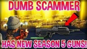 Fortnite season 5 all new bosses, mythic weapons & poi's / vault locations predictions!in this video i show you all potential fortnite season 5 all new. Dumb Scammer Has New Season 5 Guns Scammer Gets Scammed Fortnite Save The World Dumb And Dumber Fortnite Guns