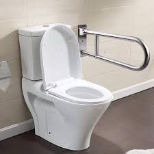 【24 inch】high quaily handicap grab bars: Buy 29 5 Inch Toilet Grab Bar Stainless Steel Handicap Rails Grab Bars Bathroom Support For Elderly Bariatric Disabled Commode Safety Hand Railing Guard Frame Shower Assist Aid Handrails Hand Grips Online In