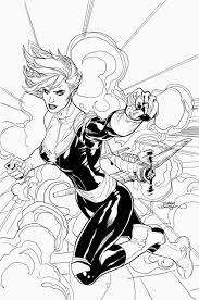 Artstation Captain Marvel By Terry Dodson Gavin Hart
