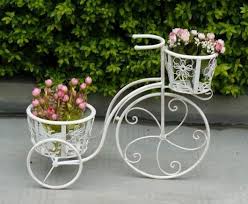 Arte Em Ferro Para Flores Bicicleta De Jardim Vasos De Flores Jardinagem E Decoracao