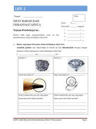 Definisi cahaya menurut kbbi (kamus besar bahasa indonesia) adalah sebuah sinar atau terang. Lkpd 3 Sifat Bahan Dan Pemanfaatannya