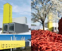 Maybe you would like to learn more about one of these? Repurposed Shipping Containers Form The Showroom At Oklahoma Contemporary Sits In Downtown Oklahoma City A City Art Downtown Oklahoma City Iconic Architecture