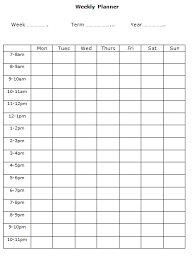 7 free weekly planner templates schedule planning word excel